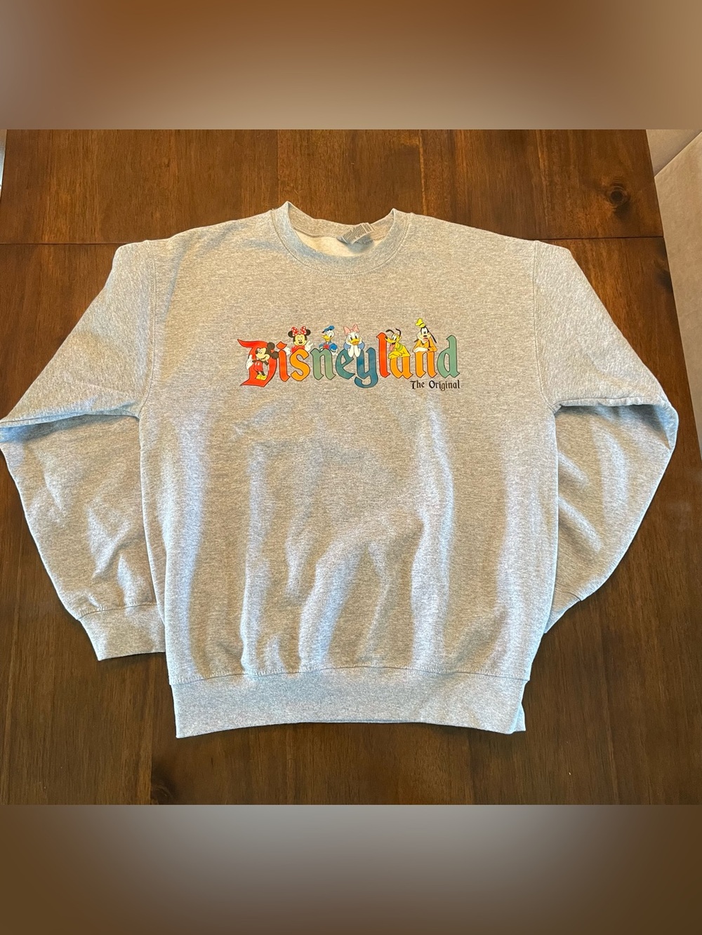 Disneyland Disney The Original Heavy Blend Gray Character Sweatshirt Women’s Med